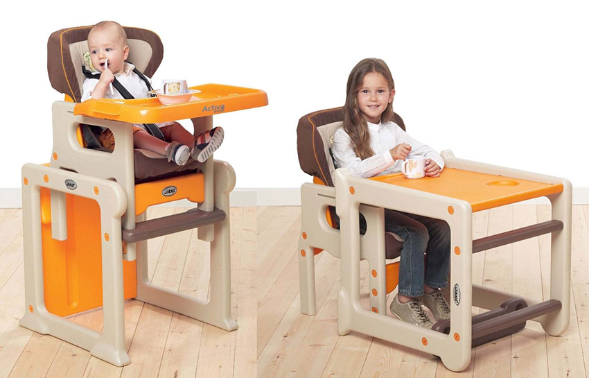 Tipos y modelos de sillas para niños